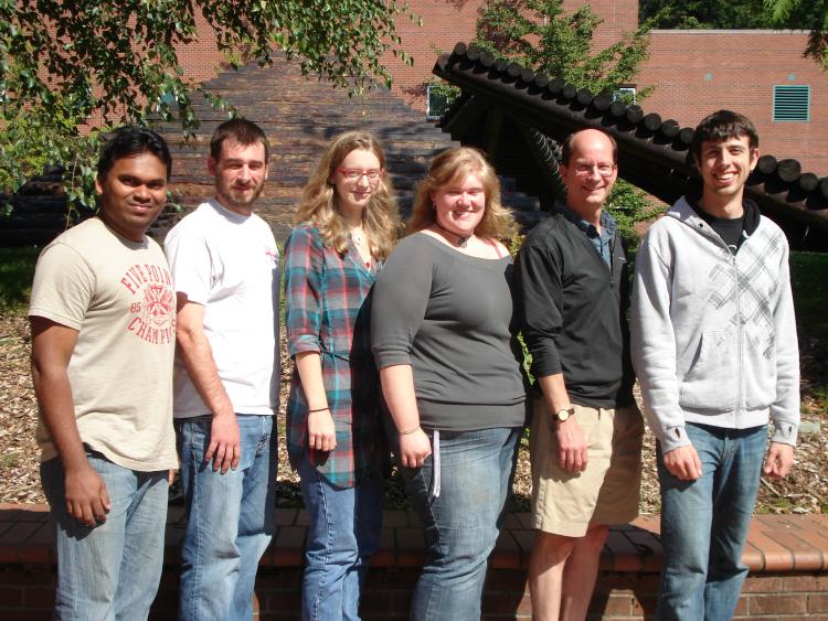 2009-2010 group photo outside chemistry building