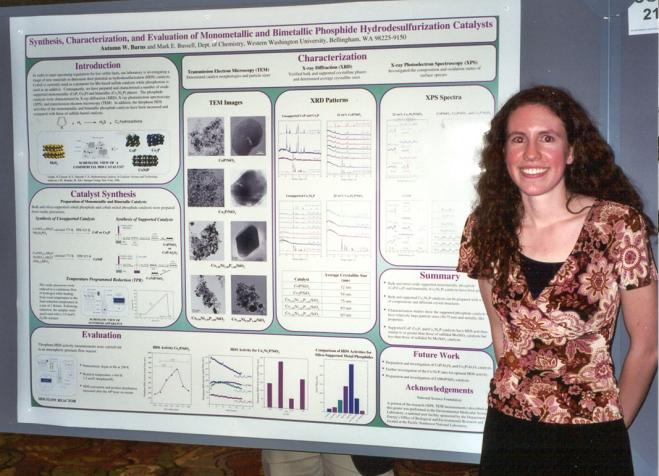 Autumn Burns; Autumn received a Colloid & Surface Chemistry Division Poster Award
