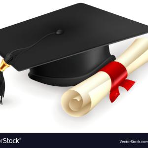 grad hat and diploma clip art